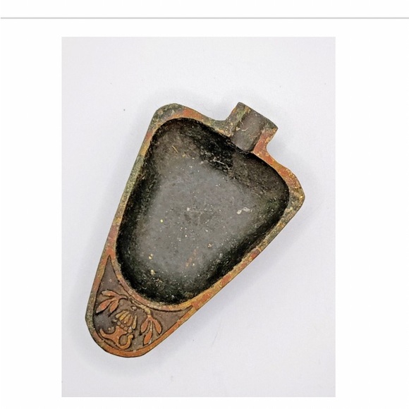 3 Vintage Ashtray Solid Brass Dayagi Israel Ornate Mid Century RARE EUC Collect - Picture 3 of 12